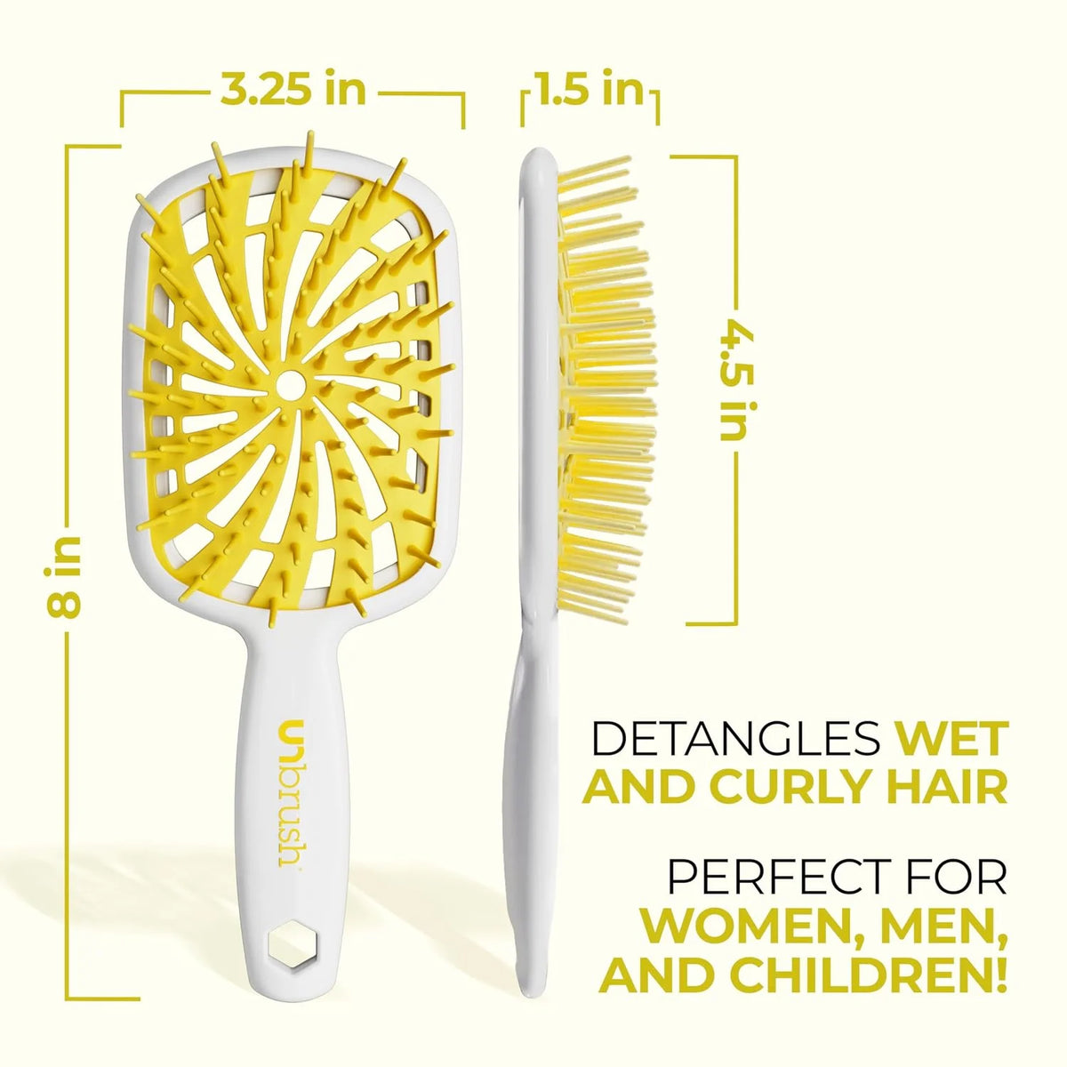 FHI Heat UNbrush Plus Ultra-Light Detangling Brush for Fine & Fragile Hair