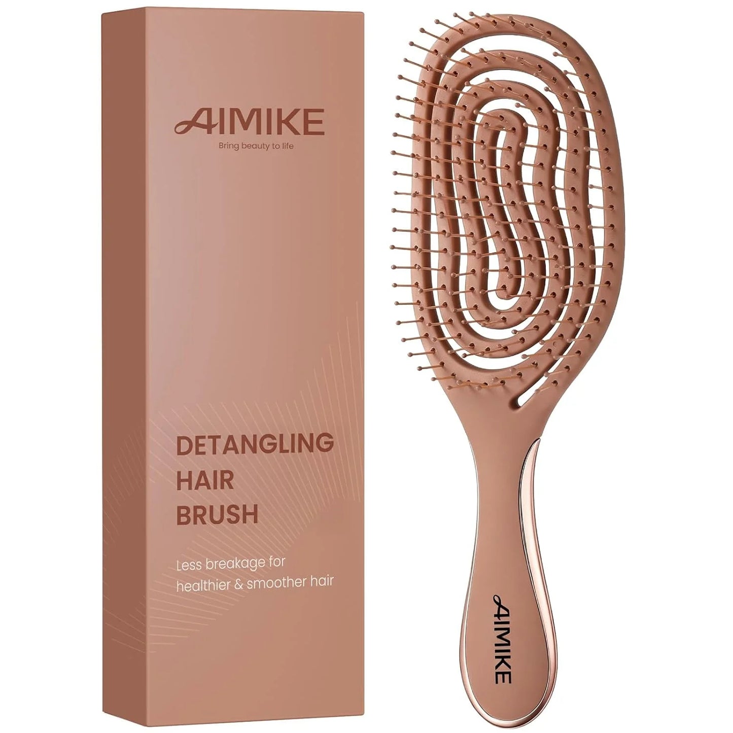 AIMIKE Vented Hair Brush for Fine Thin Hair, Gentle Detangler for Women