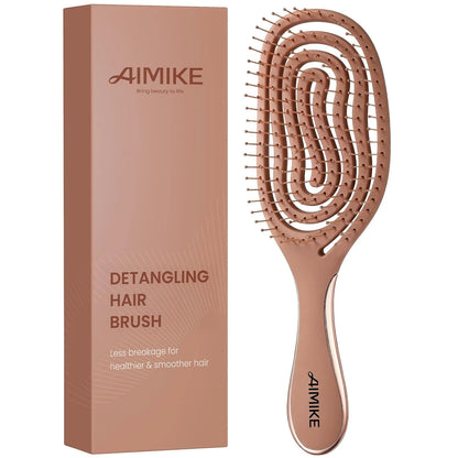 AIMIKE Vented Hair Brush for Fine Thin Hair, Gentle Detangler for Women