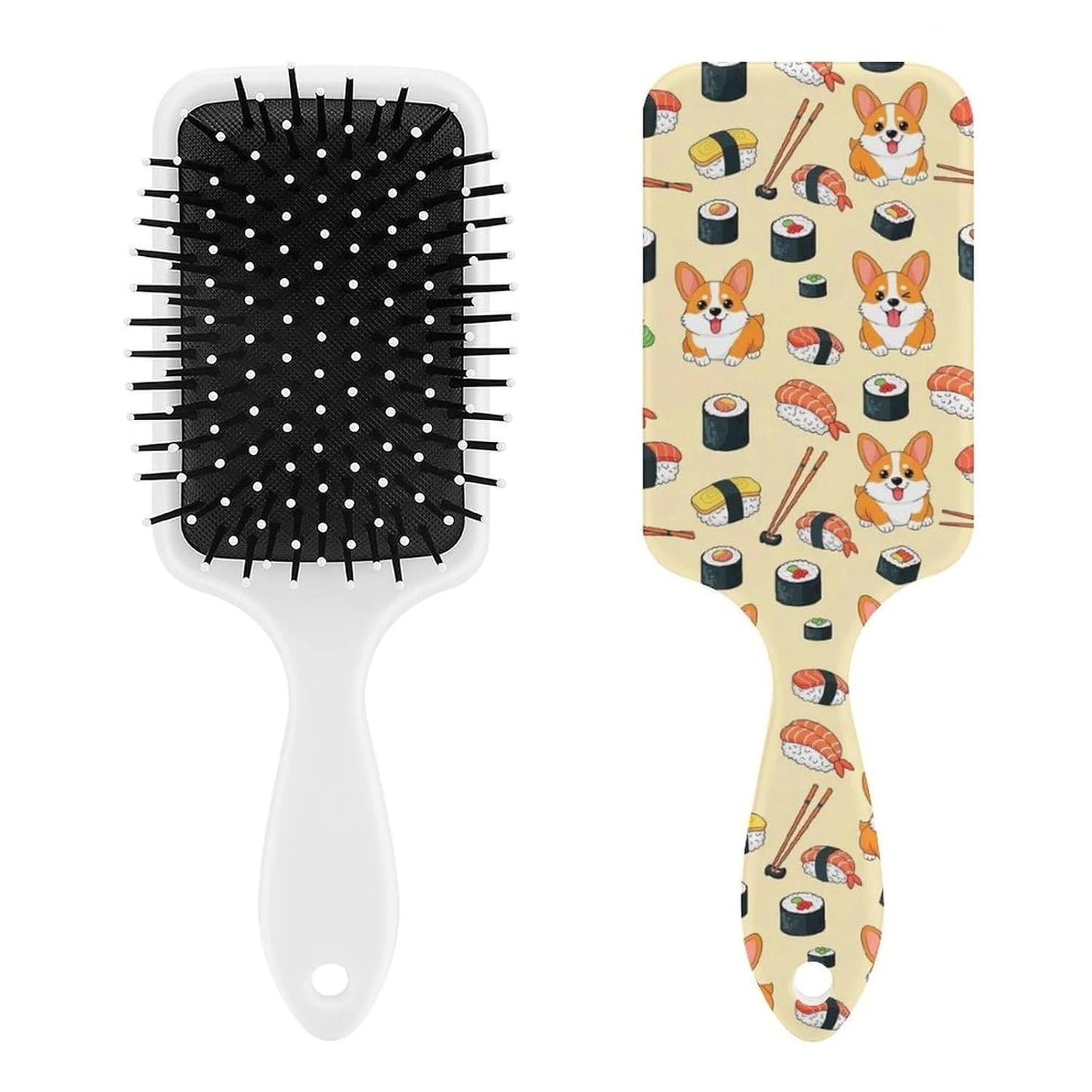 Air Cushion Comb for Massage Japanese Ocean Wave Fish Koifish Art, For Curly Long Thick Straight Hair, Women Girls Ladies