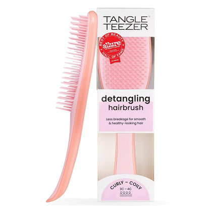 Tangle Teezer Ultimate Detangler Curly Hair Brush, 3C to 4C, Aqua Green