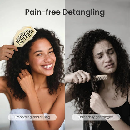 AIMIKE Glacier Detangler Brush for Curly Hair, Wet & Dry Hair Brush