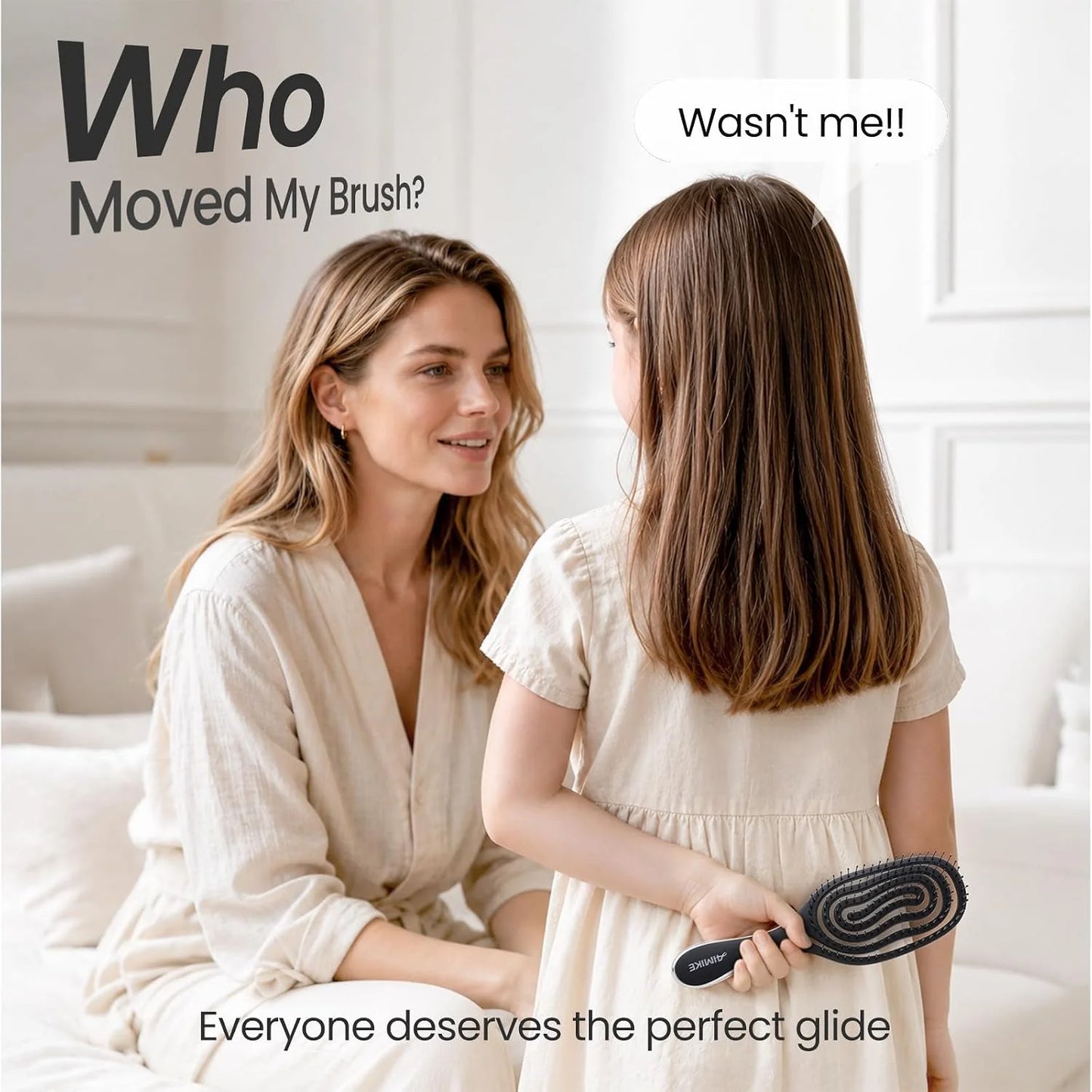 AIMIKE Spiral Hairbrush for Fine Hair, Wet Detangler Brush for Women & Kids