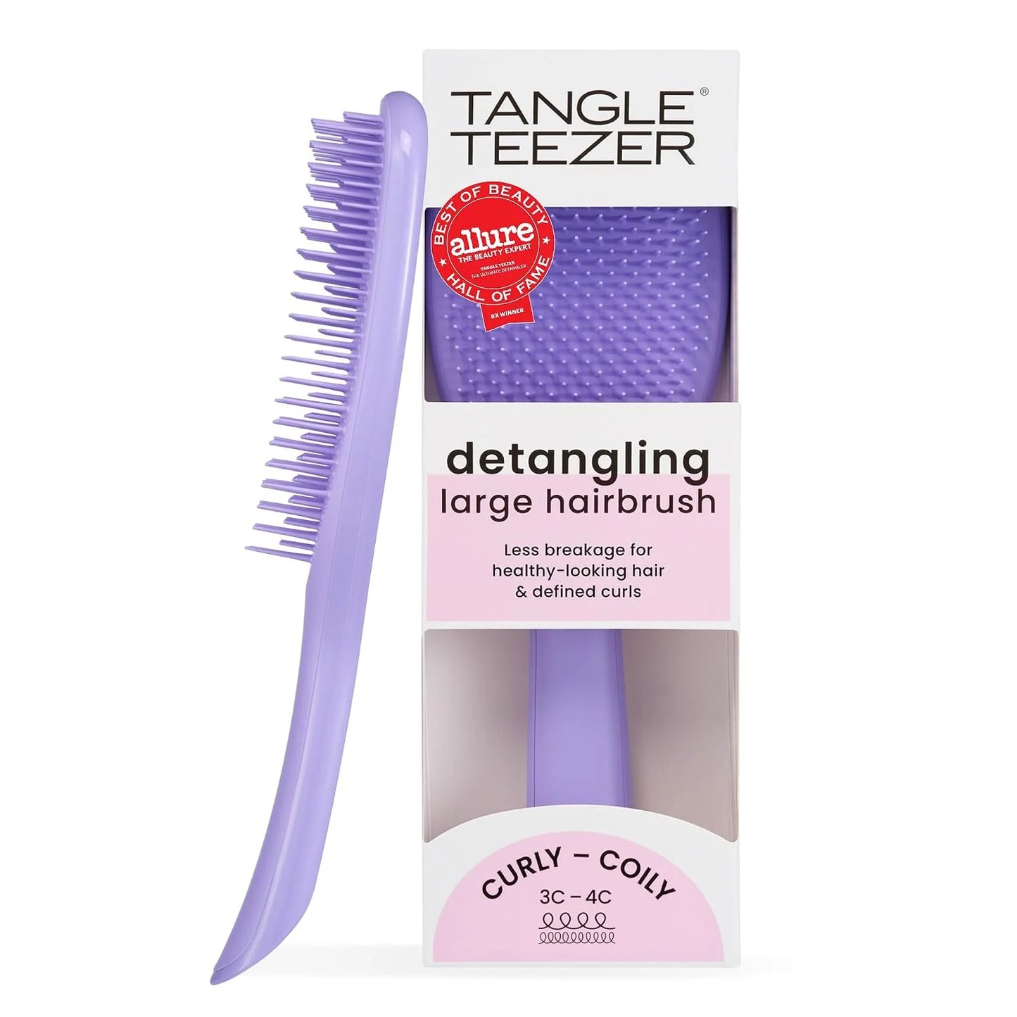 Tangle Teezer Ultimate Detangler Curly Hair Brush, 3C to 4C, Aqua Green