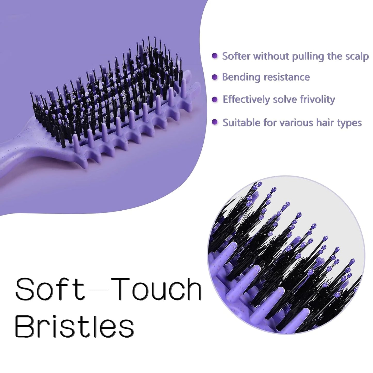 Curly Hair Brush, Cat Ear Curl Brush for Men & Women