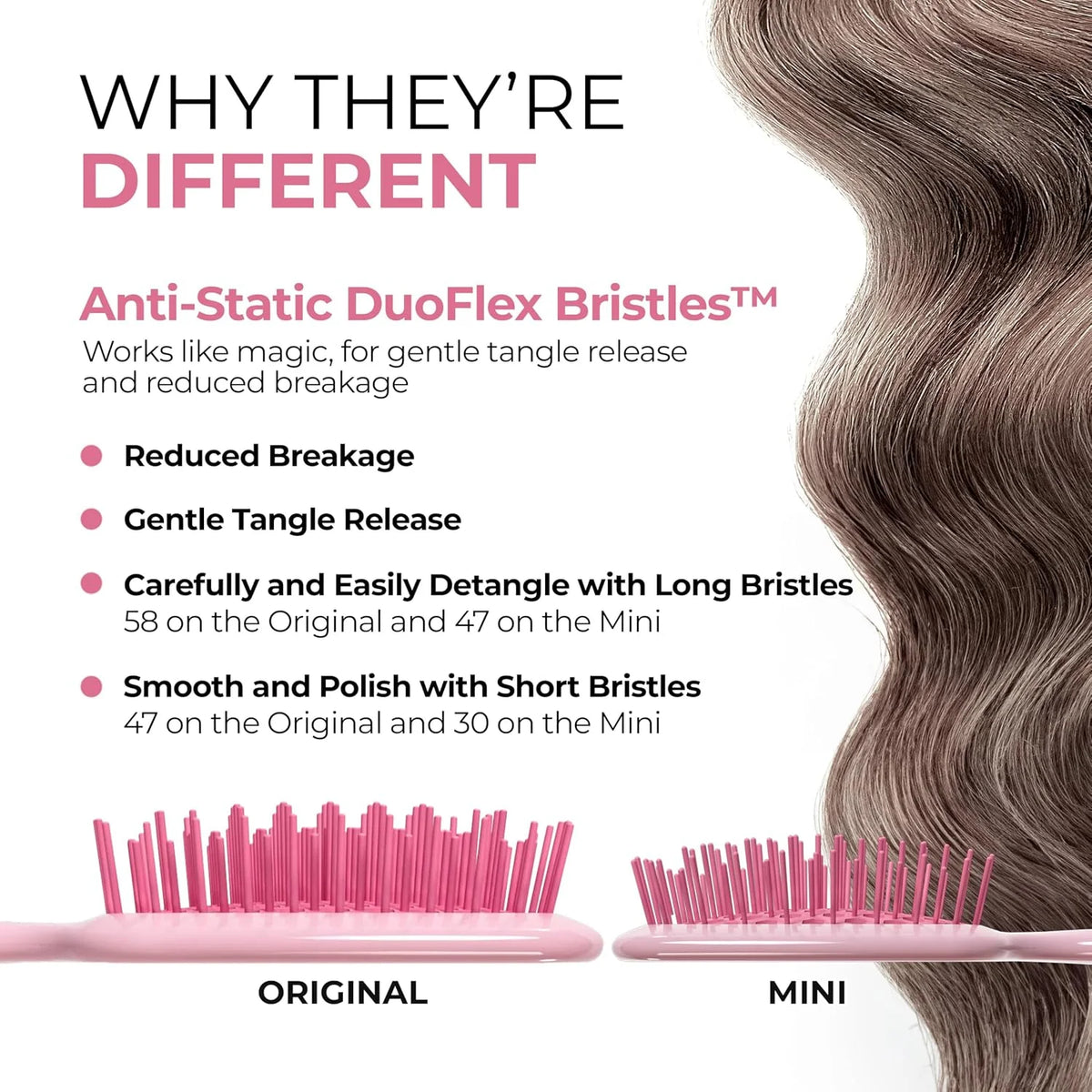 FHI Heat UNbrush Detangling Brush Combo Pack - Original + Mini
