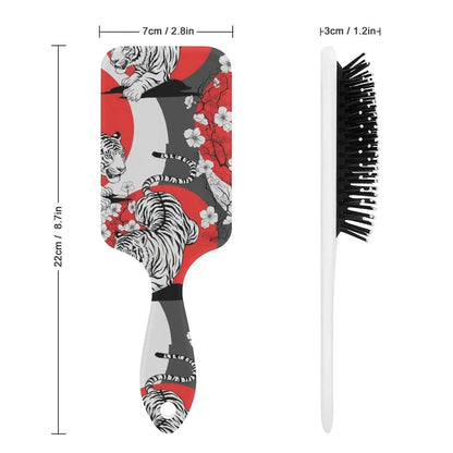 Air Cushion Comb for Massage Japanese Ocean Wave Fish Koifish Art, For Curly Long Thick Straight Hair, Women Girls Ladies
