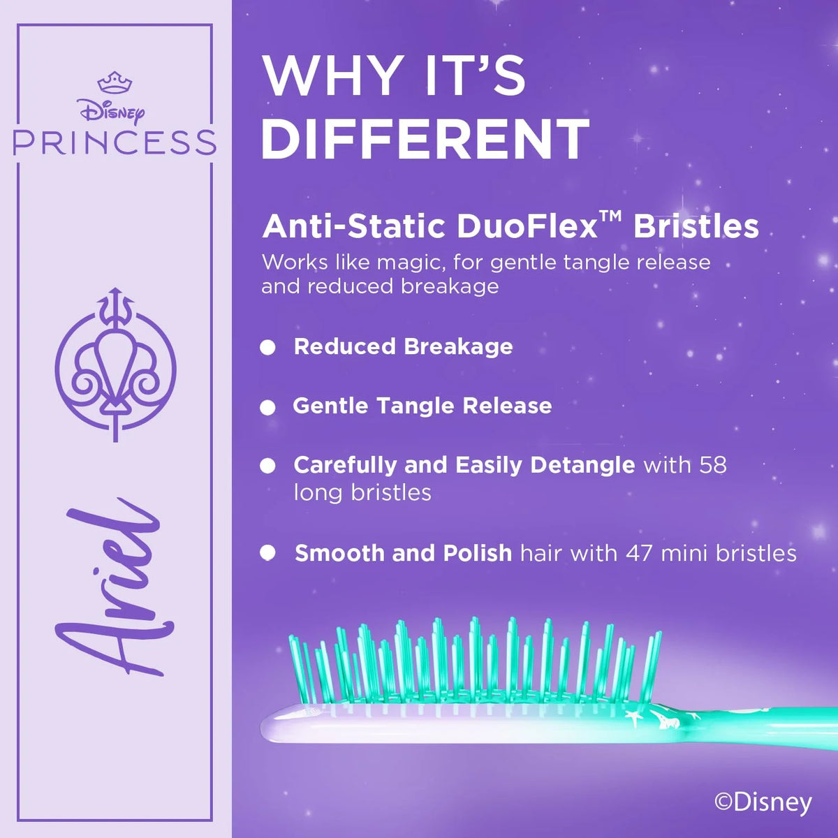 FHI Heat UNbrush Detangling Hairbrush - Disney Princess
