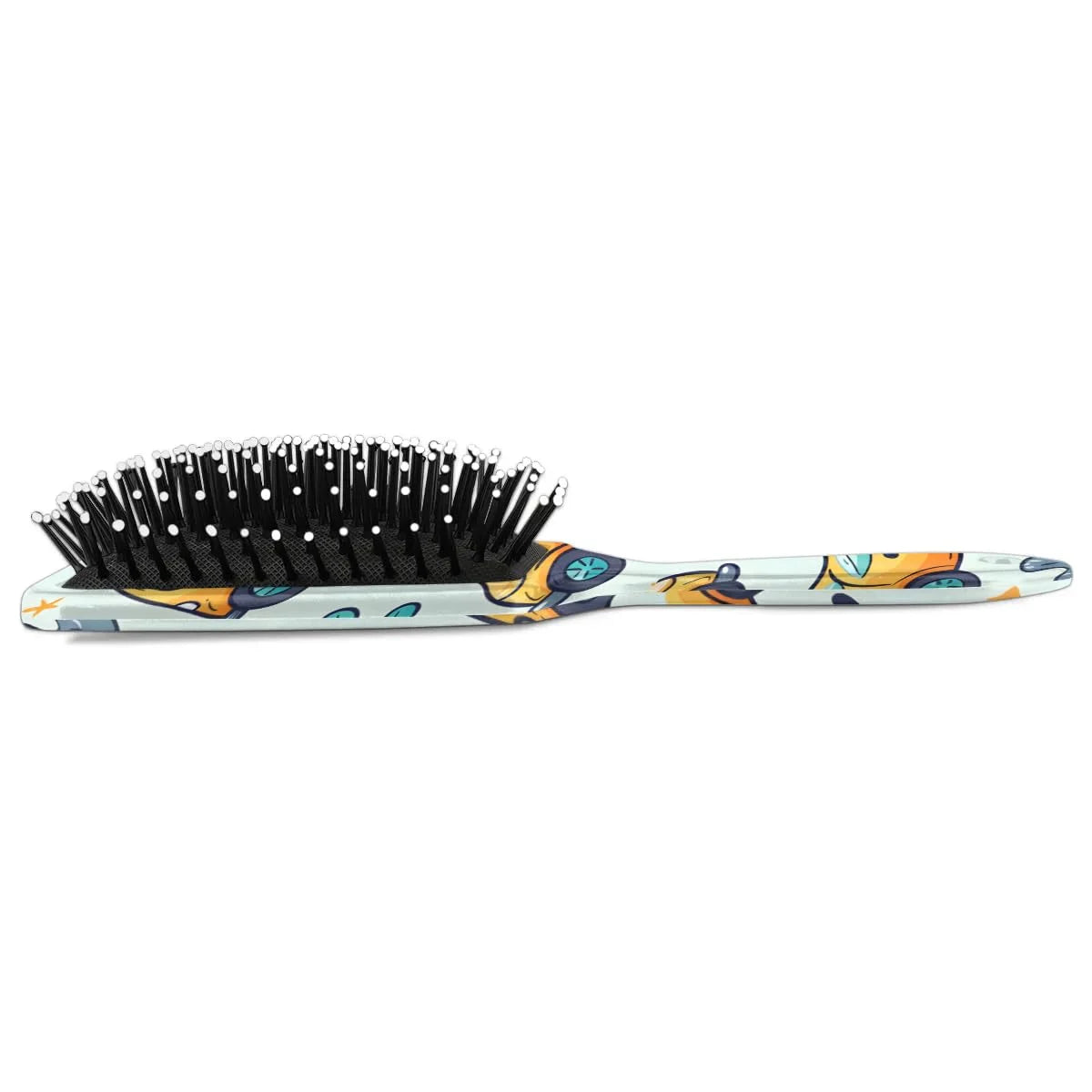 Personalized Cool-Rocket Detangler-Hair-Brush for Kids-Boys,Glides Through Tangles Comb,Custom Name Hair Brushes for All Hair Types Wet/Dry/Curly/Thick Hair,Dark Blue