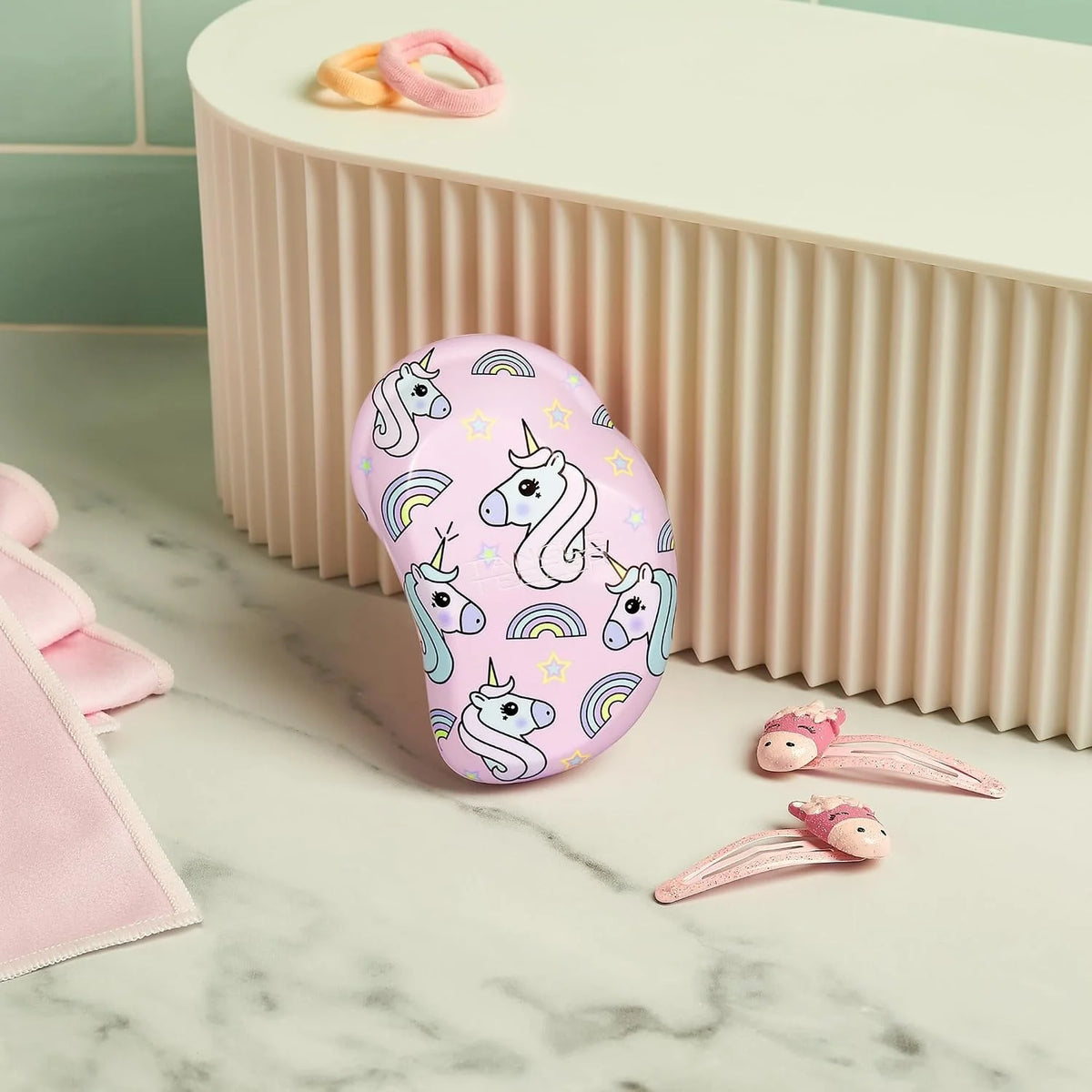 Tangle Teezer Original Detangler Mini Hair Brush for Kids, Unicorn Magic