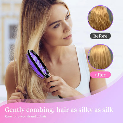 Detangling Brush,1 Pack Detangler Brush, Gentle & Effective Detangling on Wet or Dry Fragile Hair Types,Ultra-light, Detangling Brsuh ventilated and antistatic hairbrush (green1)