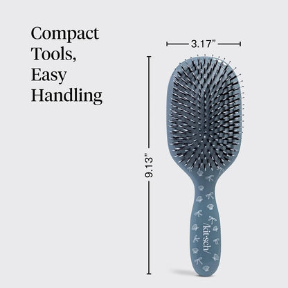 Kitsch Smooth & Polish Hair Brushes For Women and Men - Black