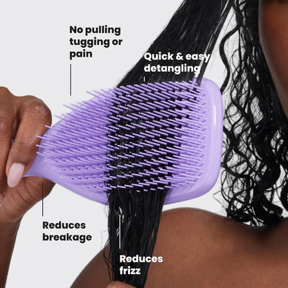 Tangle Teezer Ultimate Detangler Curly Hair Brush, 3C to 4C, Aqua Green
