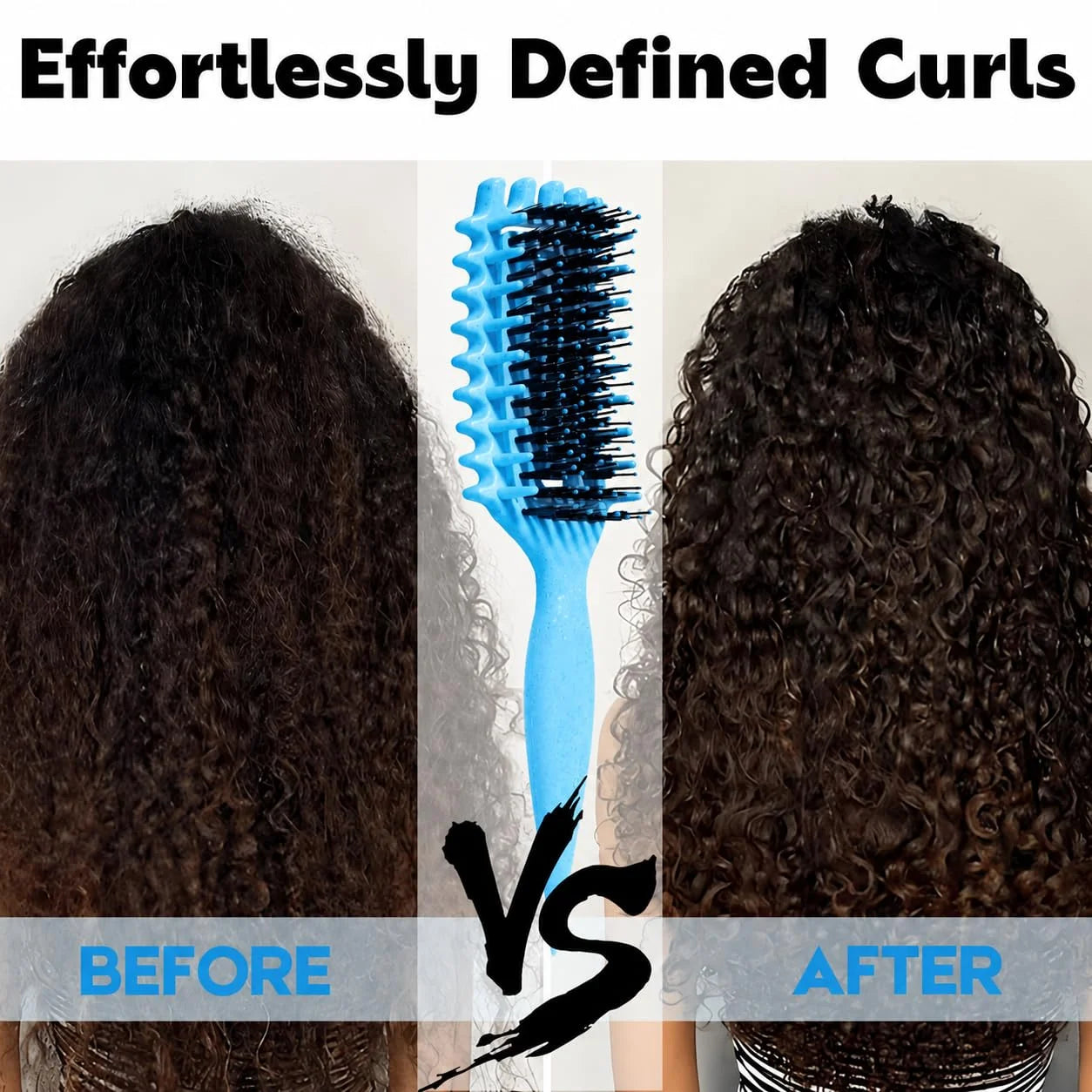 Curly Hair Brush Candybrush Curl Defining Brush for Detangling Shaping and Defining Curls for Women, Men, Wet & Dry Hair (Green Pink)
