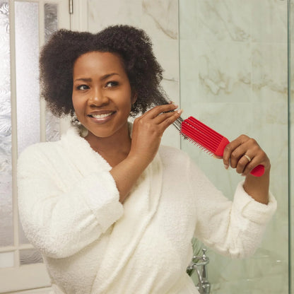 Yellow Detangler Brush by Felicia Leatherwood - For Kinky, Curly, Wavy 4c or Straight Hair - Tame Your Tangles Smooth Your Coils - Pain Free for All Ages