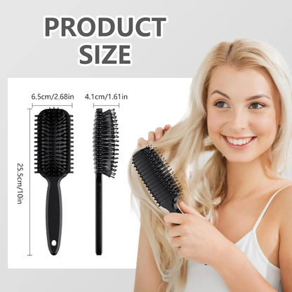 Curl Defining Brush, Curly Hair Brush, Slick Back Hair Brush, For Combing and Shaping Curls in All Hairstyles to Reduce Pulling (Pink)
