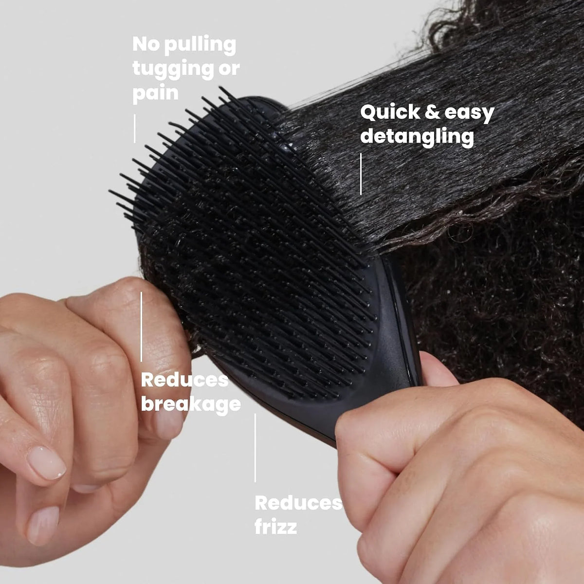 Tangle Teezer Ultimate Detangler Curly Hair Brush, 3C to 4C, Aqua Green