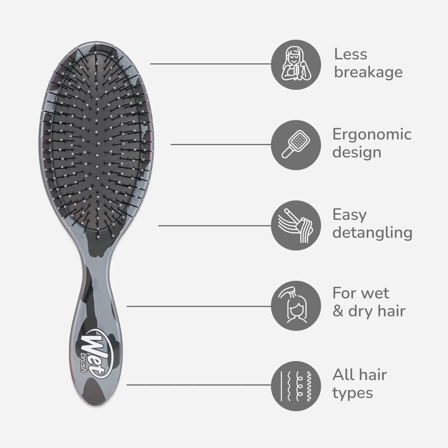Wet Brush Original Detangler Hair Brush,Amazon Exclusive Aqua-Ultra-Soft IntelliFlex Bristles-Detangling Hairbrush Glides Through Tangles-All_Hair Types(Wet&Dry Hair)-Women & Men,2 Count (Pack of 12)