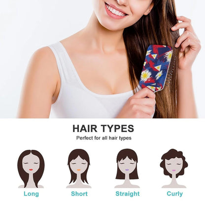 Air Cushion Comb for Massage Japanese Ocean Wave Fish Koifish Art, For Curly Long Thick Straight Hair, Women Girls Ladies