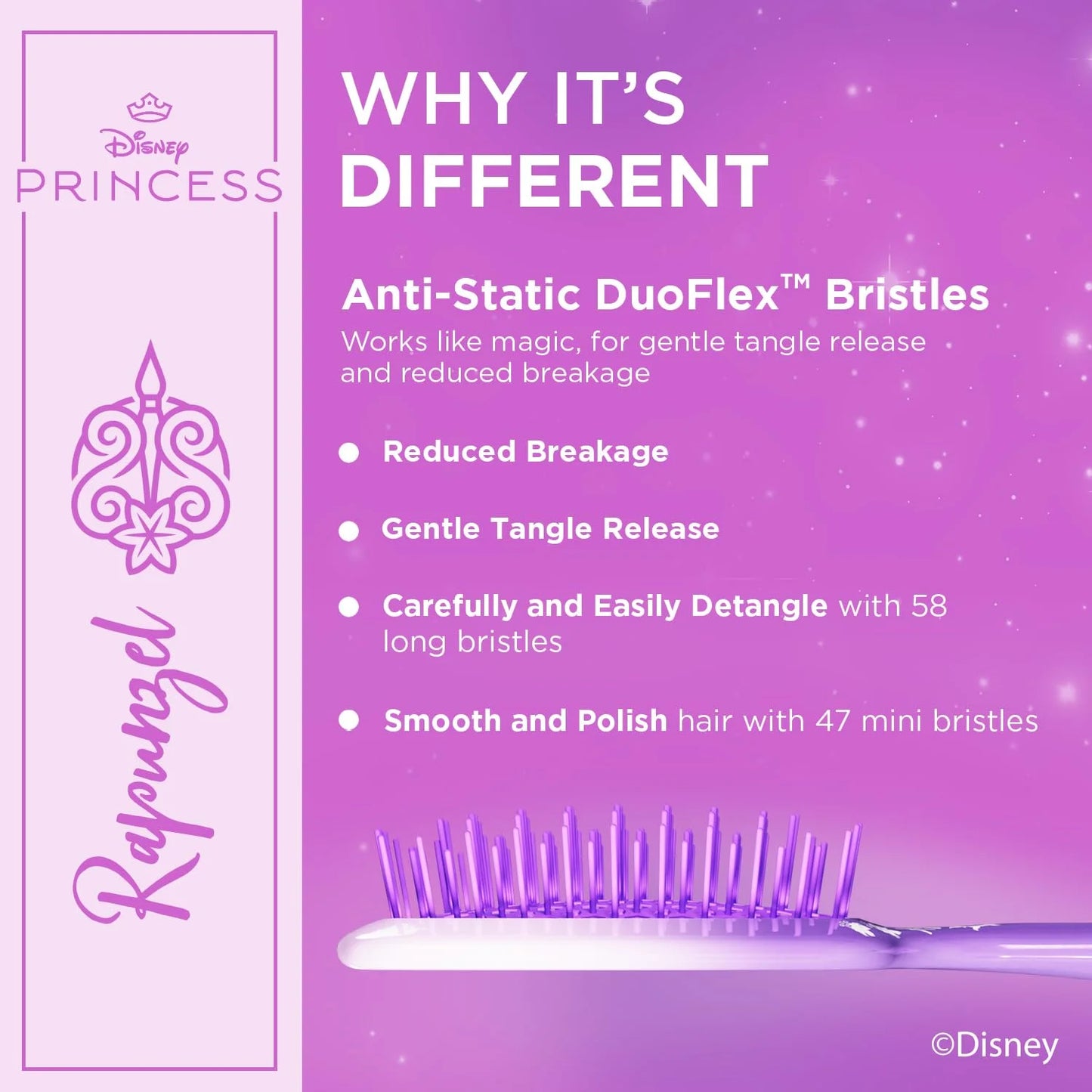 FHI Heat UNbrush Detangling Hairbrush - Disney Princess