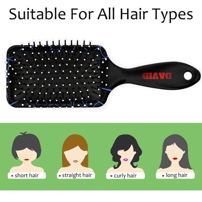 Personalized-Kids-Hair-Brush for Boy Girls Custom Gift Detangler Brush Soft Bristle Hair Brushes Travel Hair Brush for All Hair Types Christmas Hallowmas Spider Web Sliver Dot