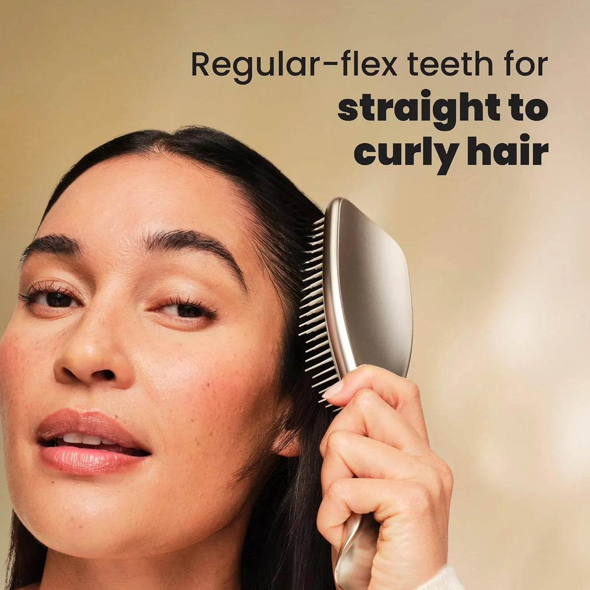 Tangle Teezer Chrome Ultimate Detangler Brush for Wet & Dry Hair, Eliminates Knots & Reduces Breakage for Straight to Curly Hair Types, Chocolate Bronze (Pack of 3)