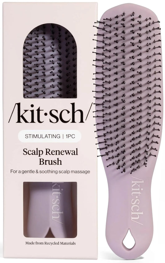 Kitsch Scalp Renewal Brush - Hairbrush Scalp Massager - Soft Violet