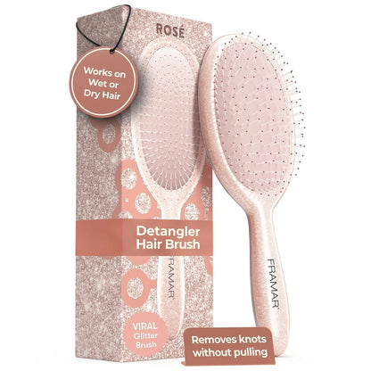 FRAMAR Wet Hair Brush Detangler, Detangling Hairbrush For Women – Giraffe