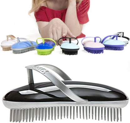 B128 Shower Head Brush/Exfoliator Shampoo Brush/Head Massager Scalp Stress Relax Shower Brush/Scalp Scrub Hair Brush Massager/Hair Massager for Hair Growth/Scalp Dandruff Brush Small Hair Brush