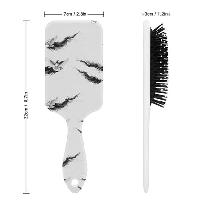 Air-Cushion Comb Black Gold Glitter Cheetah Leopard Print, Smooth Hair Salon Anti-Knotting Fluffy, For Long Thick Curly Hair, 1 Pack