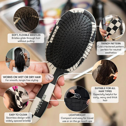 FRAMAR Wet Hair Brush Detangler, Detangling Hairbrush For Women – Giraffe