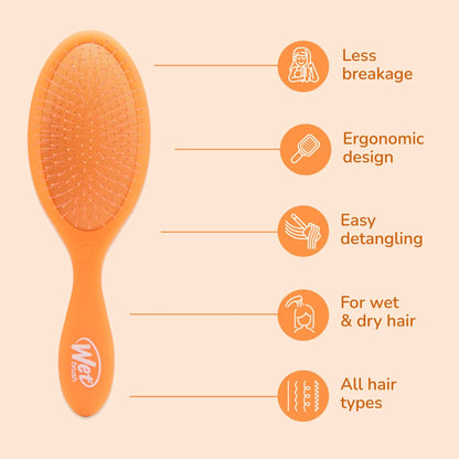 Wet Brush Original Detangler, Green (Matte Marble), Ultra-Soft IntelliFlex Bristles Glide Through Tangles, Detangling Hair Brush (Wet & Dry), Women & Men, Limited Edition