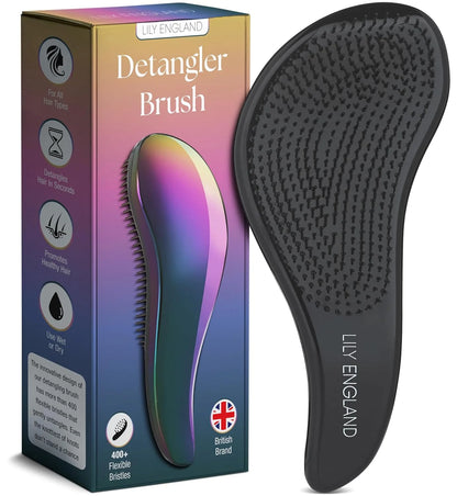 Lily England Detangling Comb & Brush Set for Girls, Tail & Wide Tooth Comb