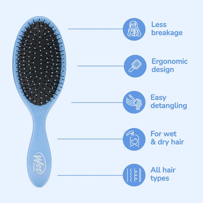 Wet Brush Original Detangler Hair Brush, Purple, For All Hair Textures