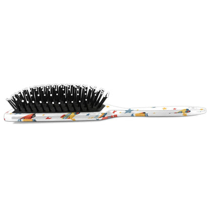 Personalized Cute Car Detangler-Hair-Brush for Kids Boys,Glides Through Tangles Comb,Custom Name Hair Brushes for All Hair Types Wet/Dry/Curly/Thick Hair,White 2