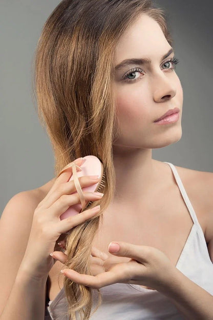B128 Shower Head Brush/Exfoliator Shampoo Brush/Head Massager Scalp Stress Relax Shower Brush/Scalp Scrub Hair Brush Massager/Hair Massager for Hair Growth/Scalp Dandruff Brush Small Hair Brush