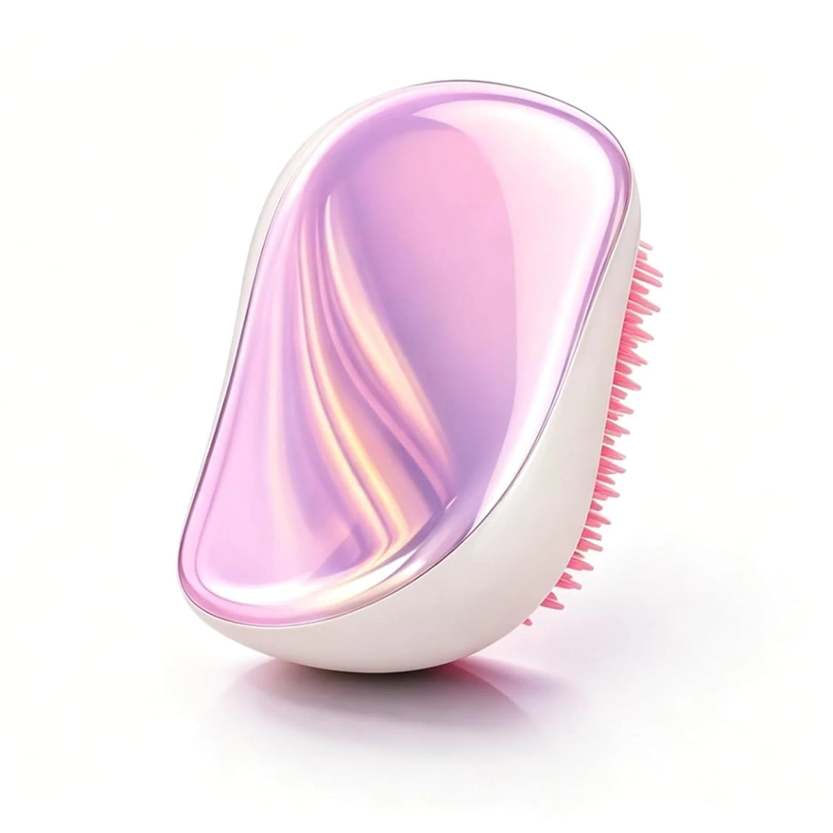 Portable Detangling Hair Brush with Protective Cover, Air Cushion Anti‑Pull Scalp Massage Comb, Travel Pocket Hair Detangler Brush for Wet Dry Curly Knotted Hair, for Women Girls