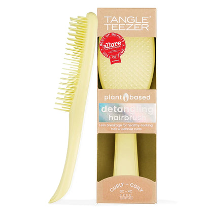 Tangle Teezer Plant-Based Ultimate Detangler Curly Hair Brush, Yellow