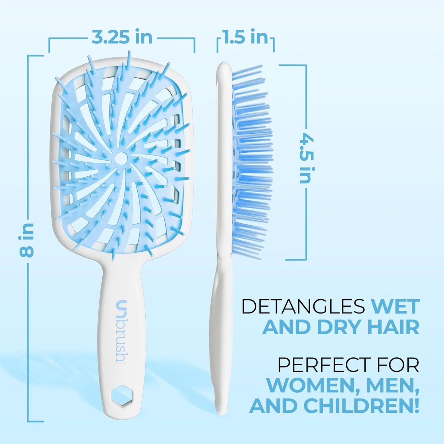 FHI Heat UNbrush Plus Ultra-Light Detangling Brush for Fine & Fragile Hair