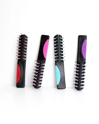 Cricket Static Free Volumizer Hair Brush - Styling, and Detangling All Hair Types, Long, Short, Thick, Thin, Curly, Straight, and Wavy, Happy Hair (Sky Blue)