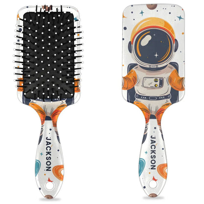 Personalized Cool-Rocket Detangler-Hair-Brush for Kids-Boys,Glides Through Tangles Comb,Custom Name Hair Brushes for All Hair Types Wet/Dry/Curly/Thick Hair,Dark Blue