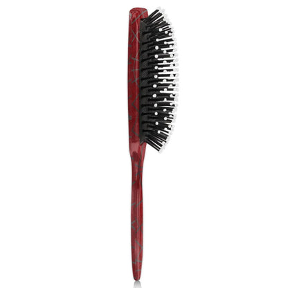 Personalized-Kids-Hair-Brush for Boy Girls Custom Gift Detangler Brush Soft Bristle Hair Brushes Travel Hair Brush for All Hair Types Christmas Hallowmas Spider Web Sliver Dot