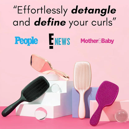 Lily England Pink Hair Brush for Women Detangling for Curly Wet & Dry Hair