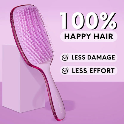 Lily England Pink Hair Brush for Women Detangling for Curly Wet & Dry Hair