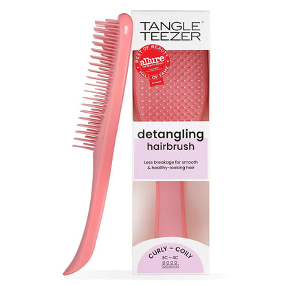 Tangle Teezer Ultimate Detangler Curly Hair Brush, 3C to 4C, Aqua Green