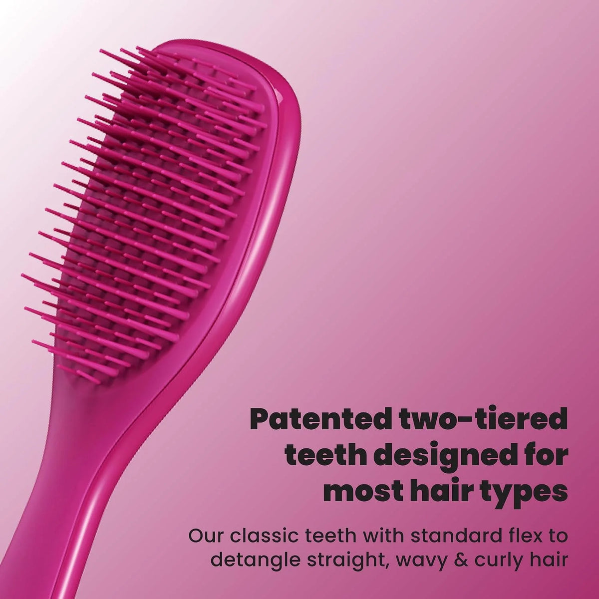 Tangle Teezer Ultimate Detangler Mini Hair Brush, Pink & Mint