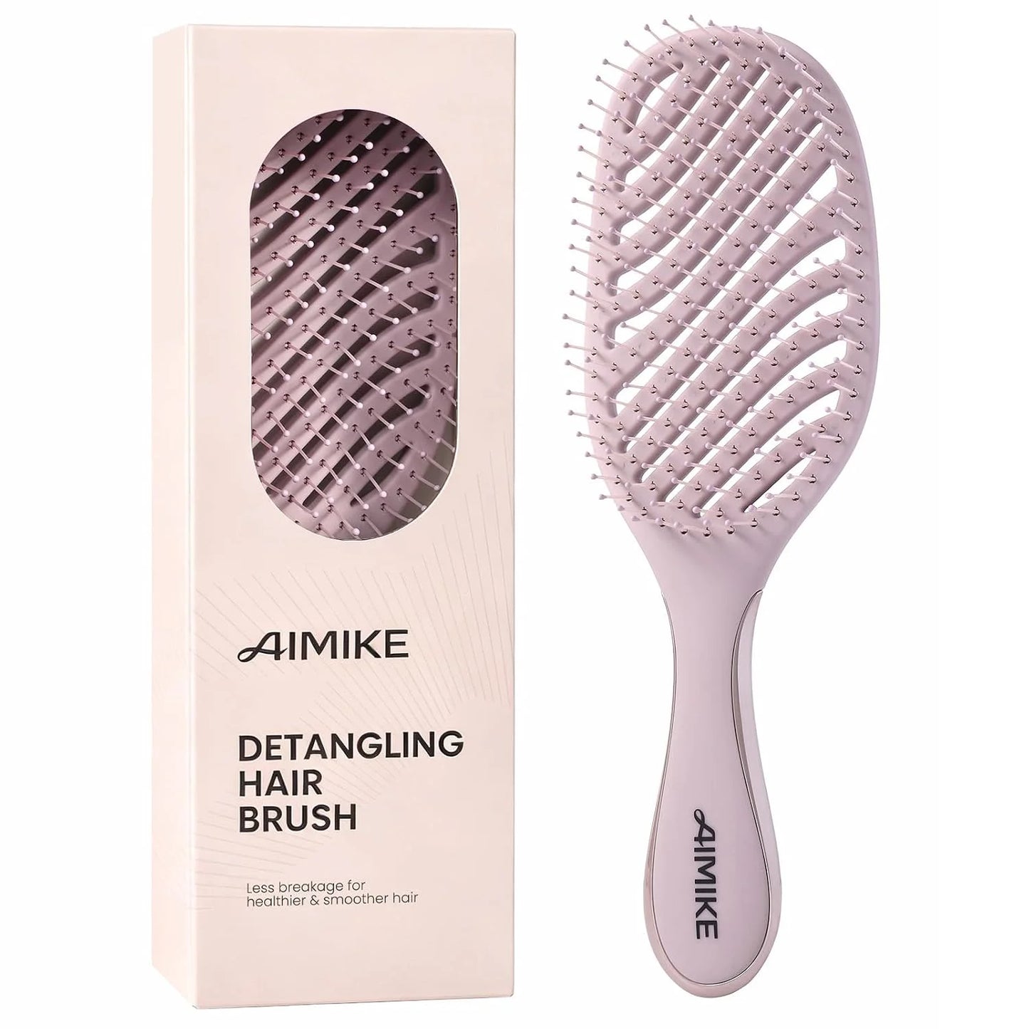 AIMIKE Vented Hair Brush for Fine Thin Hair, Gentle Detangler for Women