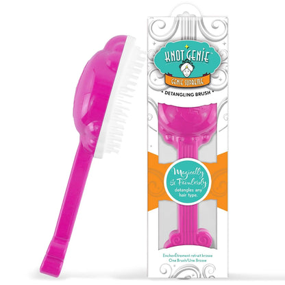 Knot Genie - Genie Supreme Detangling Brush, Soothing Silver