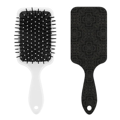 Air-Cushion Comb Black Gold Glitter Cheetah Leopard Print, Smooth Hair Salon Anti-Knotting Fluffy, For Long Thick Curly Hair, 1 Pack