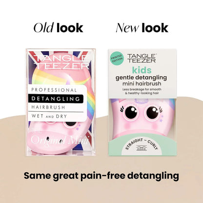 Tangle Teezer Original Detangler Mini Hair Brush for Kids, Unicorn Magic